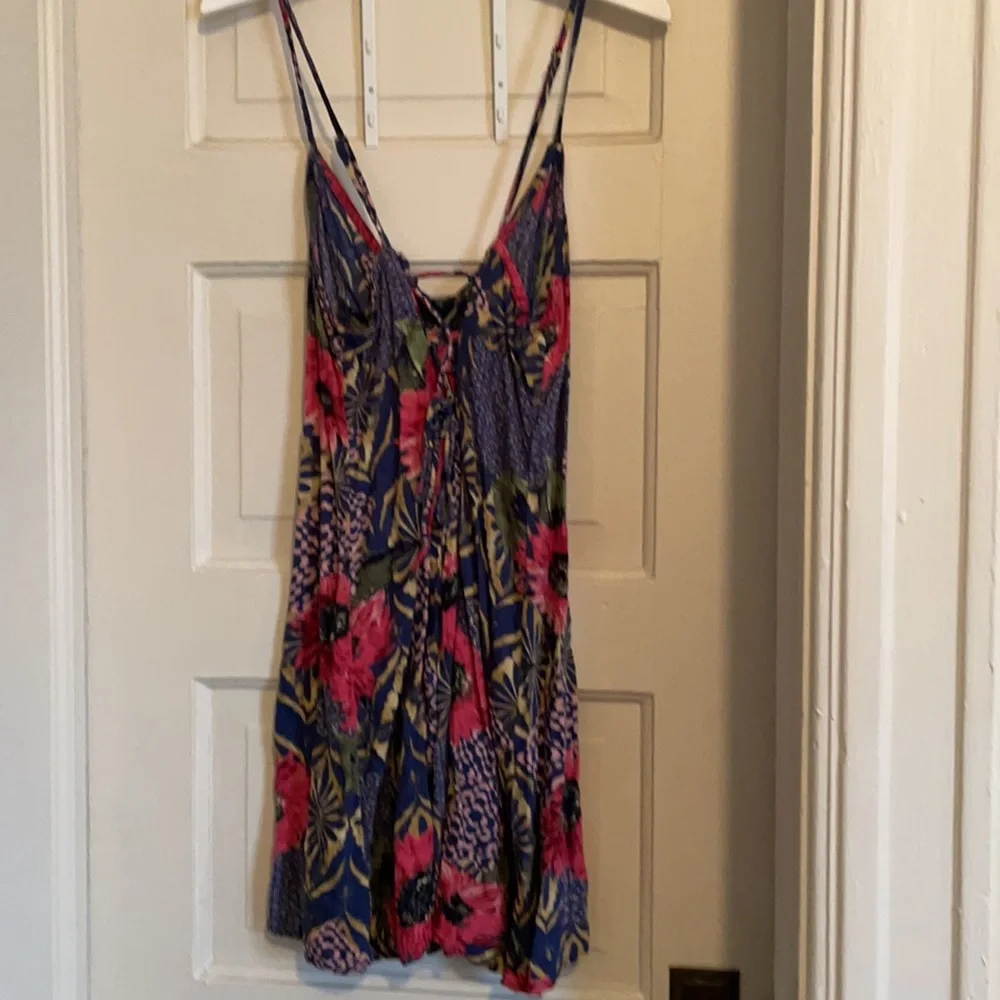 Floral button up sundress A&F Small - Picture 2 of 8